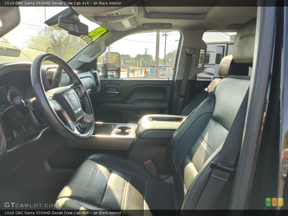 Jet Black Interior Front Seat for the 2018 GMC Sierra 3500HD Denali Crew Cab 4x4 #142891894