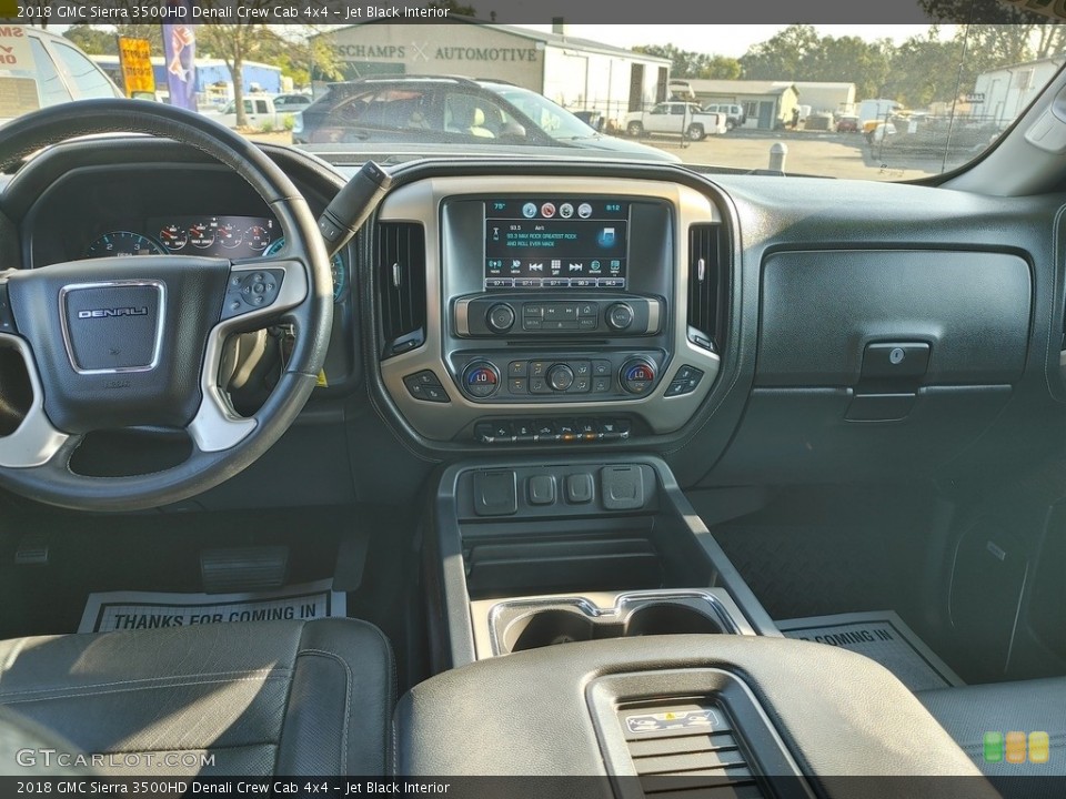 Jet Black Interior Dashboard for the 2018 GMC Sierra 3500HD Denali Crew Cab 4x4 #142891915