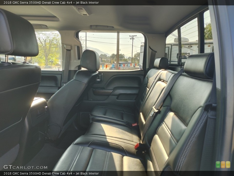 Jet Black Interior Rear Seat for the 2018 GMC Sierra 3500HD Denali Crew Cab 4x4 #142891930
