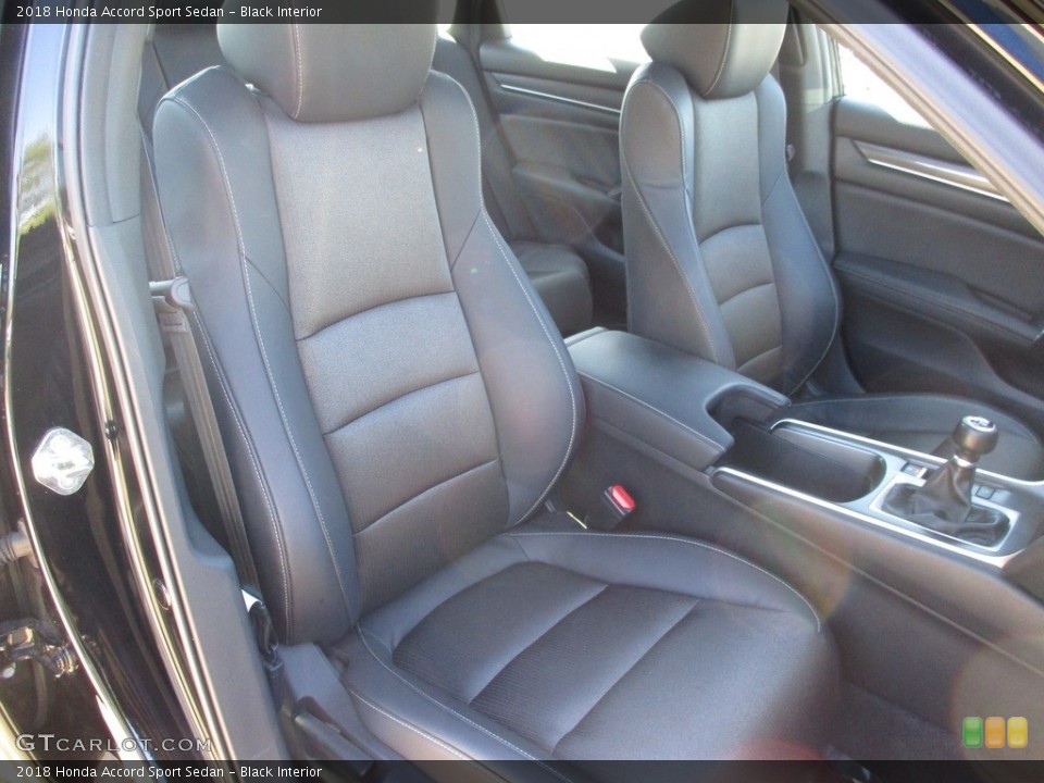 Black Interior Front Seat for the 2018 Honda Accord Sport Sedan #142896148