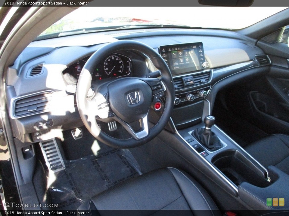 Black Interior Dashboard for the 2018 Honda Accord Sport Sedan #142896200