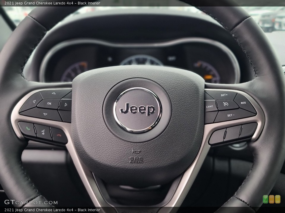 Black Interior Steering Wheel for the 2021 Jeep Grand Cherokee Laredo 4x4 #142897801