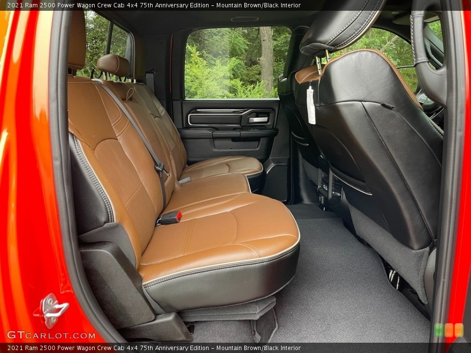 Mountain Brown/Black Interior Rear Seat for the 2021 Ram 2500 Power Wagon Crew Cab 4x4 75th Anniversary Edition #142897903