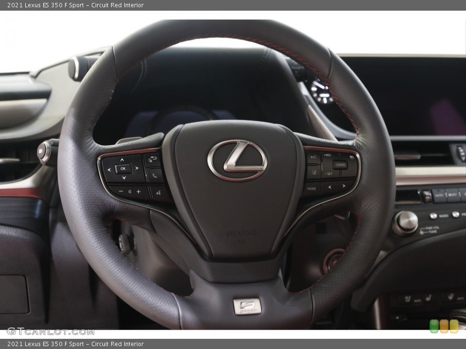 Circuit Red Interior Steering Wheel for the 2021 Lexus ES 350 F Sport #142898071