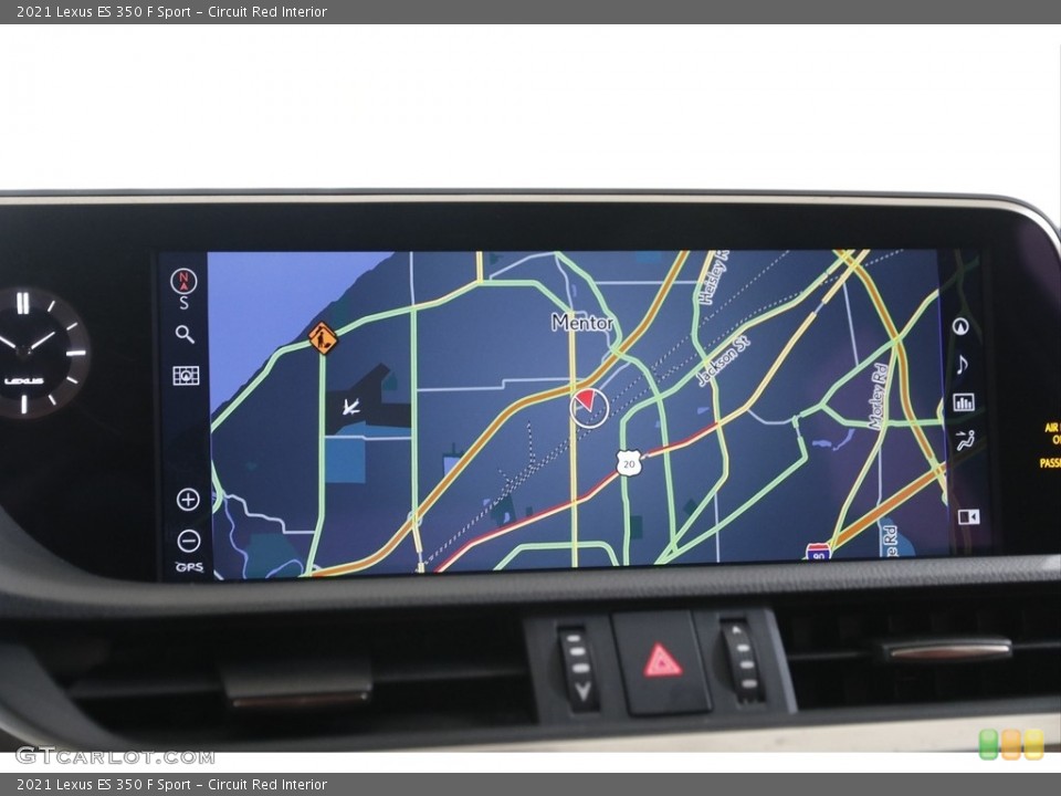 Circuit Red Interior Navigation for the 2021 Lexus ES 350 F Sport #142898116