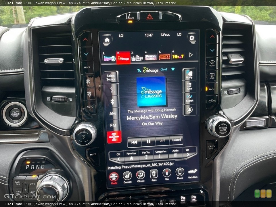 Mountain Brown/Black Interior Controls for the 2021 Ram 2500 Power Wagon Crew Cab 4x4 75th Anniversary Edition #142898263