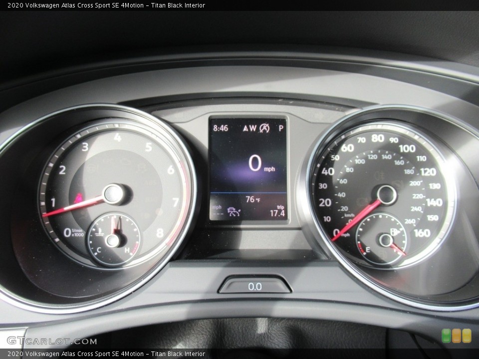 Titan Black Interior Gauges for the 2020 Volkswagen Atlas Cross Sport SE 4Motion #142898350