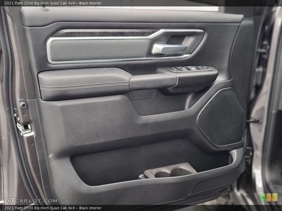 Black Interior Door Panel for the 2021 Ram 1500 Big Horn Quad Cab 4x4 #142898362