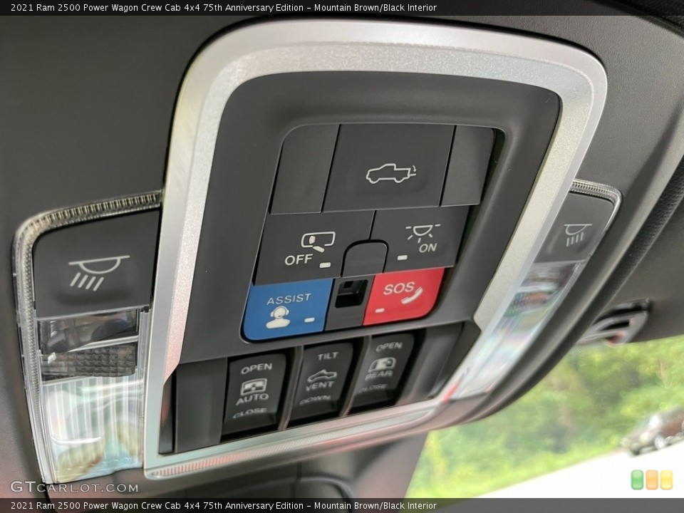 Mountain Brown/Black Interior Controls for the 2021 Ram 2500 Power Wagon Crew Cab 4x4 75th Anniversary Edition #142898653