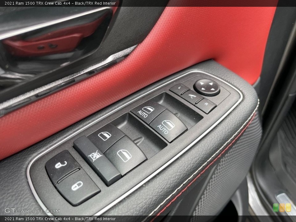Black/TRX Red Interior Controls for the 2021 Ram 1500 TRX Crew Cab 4x4 #142899232