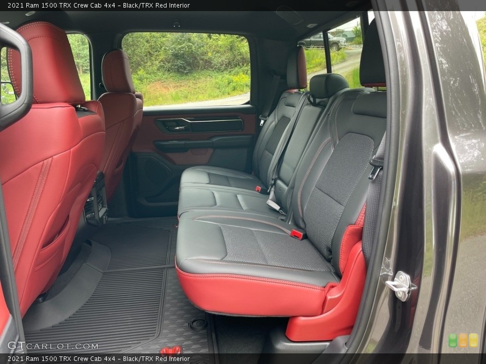 Black/TRX Red Interior Rear Seat for the 2021 Ram 1500 TRX Crew Cab 4x4 #142899292