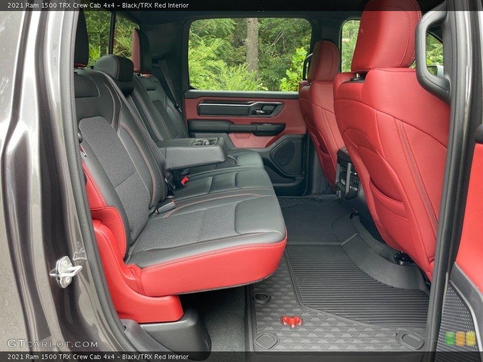 Black/TRX Red Interior Rear Seat for the 2021 Ram 1500 TRX Crew Cab 4x4 #142899328