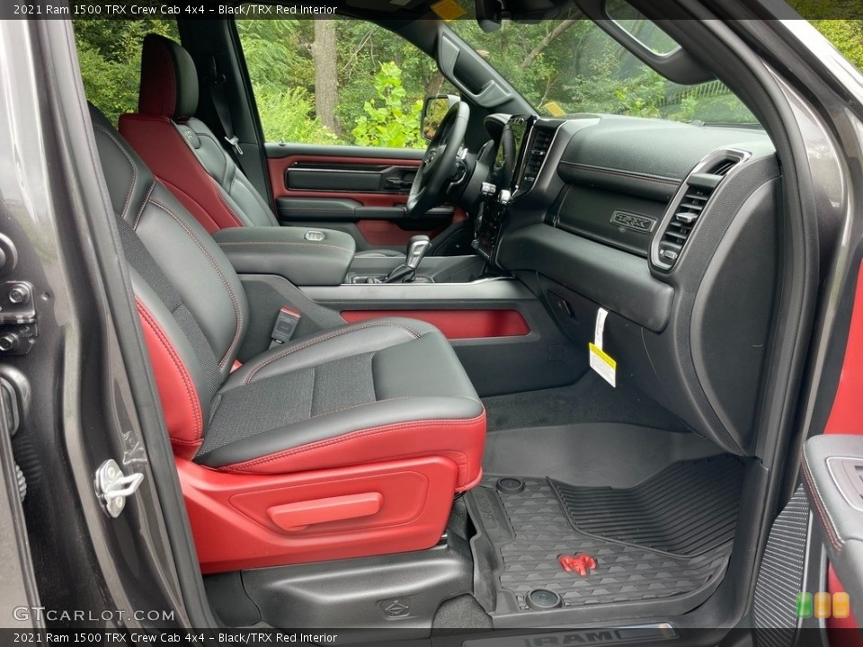Black/TRX Red Interior Front Seat for the 2021 Ram 1500 TRX Crew Cab 4x4 #142899346