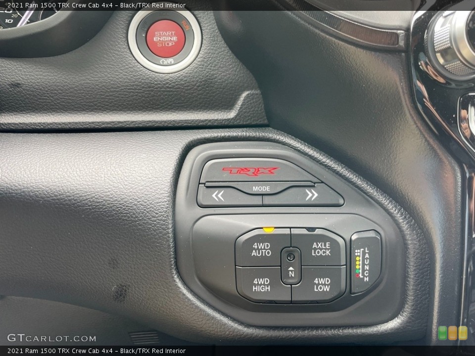 Black/TRX Red Interior Controls for the 2021 Ram 1500 TRX Crew Cab 4x4 #142899448