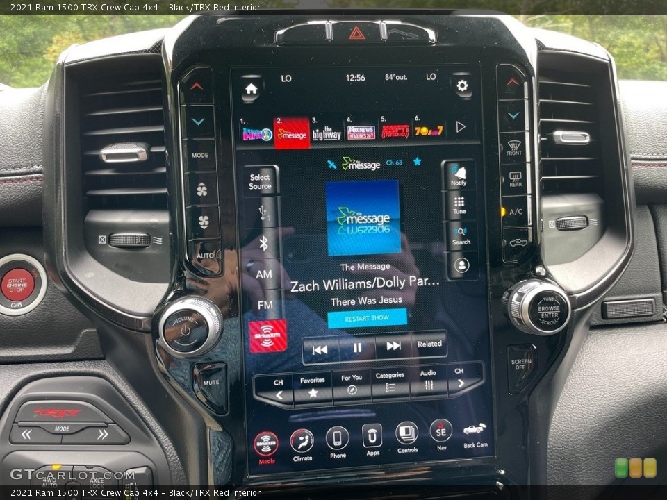 Black/TRX Red Interior Controls for the 2021 Ram 1500 TRX Crew Cab 4x4 #142899467