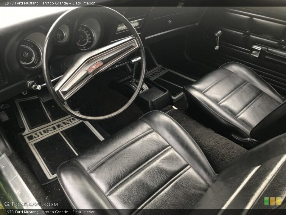 Black Interior Photo for the 1973 Ford Mustang Hardtop Grande #142900465