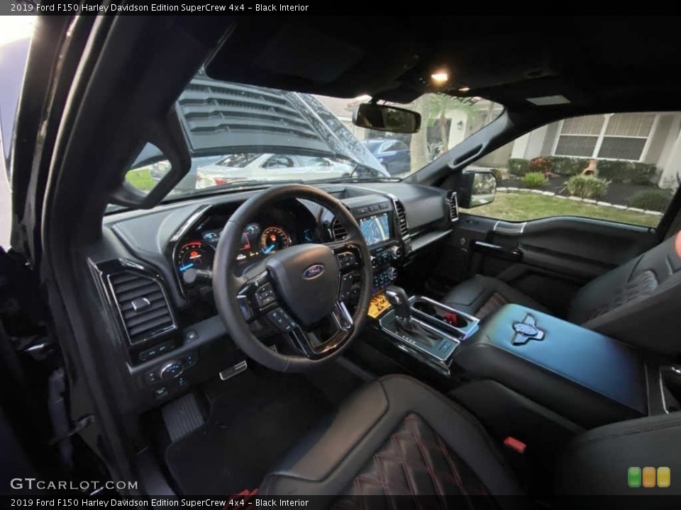Black Interior Photo for the 2019 Ford F150 Harley Davidson Edition SuperCrew 4x4 #142900612