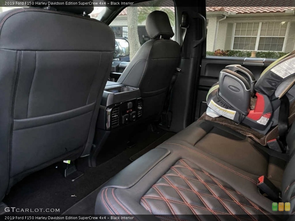 Black Interior Rear Seat for the 2019 Ford F150 Harley Davidson Edition SuperCrew 4x4 #142900636