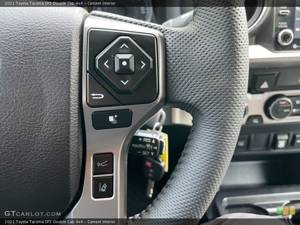 Cement Interior Steering Wheel for the 2021 Toyota Tacoma SR5 Double Cab 4x4 #142901934