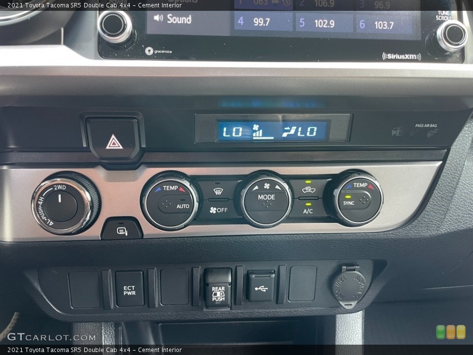 Cement Interior Controls for the 2021 Toyota Tacoma SR5 Double Cab 4x4 #142901979