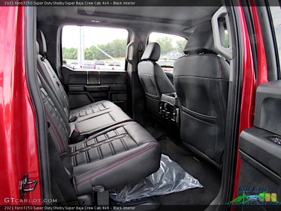 Black Interior Rear Seat for the 2021 Ford F250 Super Duty Shelby Super Baja Crew Cab 4x4 #142905301