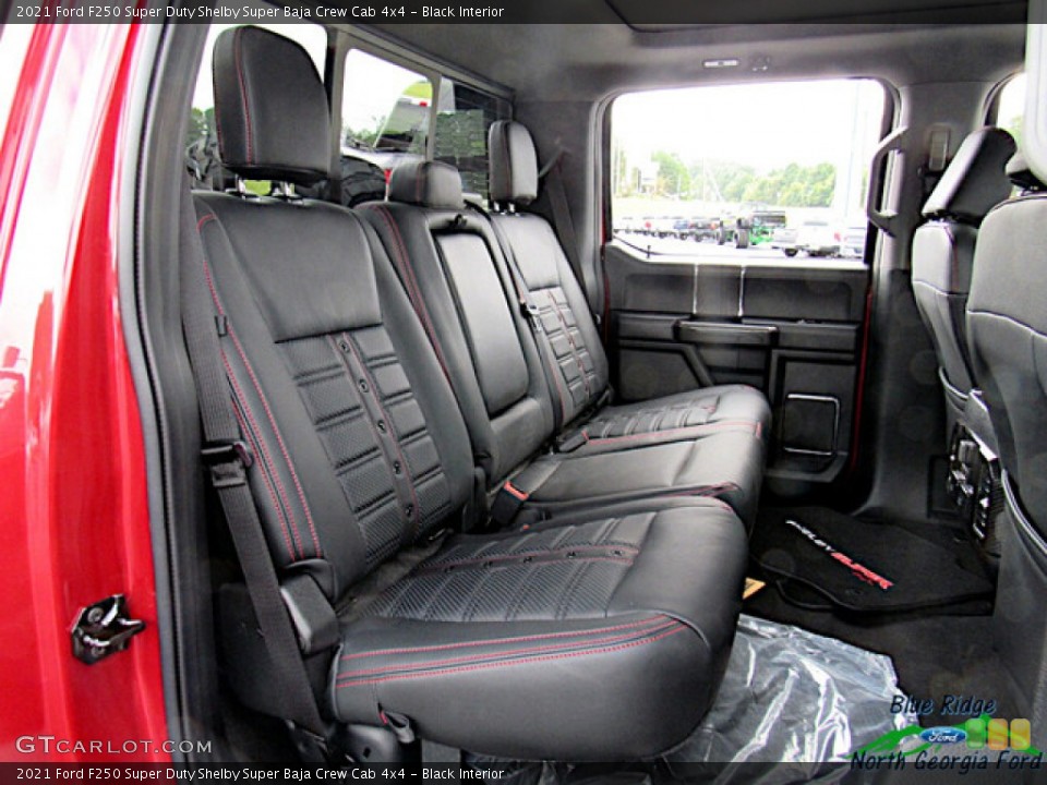 Black Interior Rear Seat for the 2021 Ford F250 Super Duty Shelby Super Baja Crew Cab 4x4 #142905310