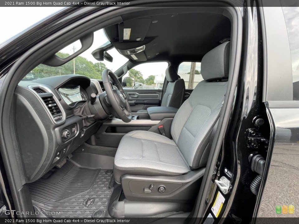 Diesel Gray/Black Interior Photo for the 2021 Ram 1500 Big Horn Quad Cab 4x4 #142908591