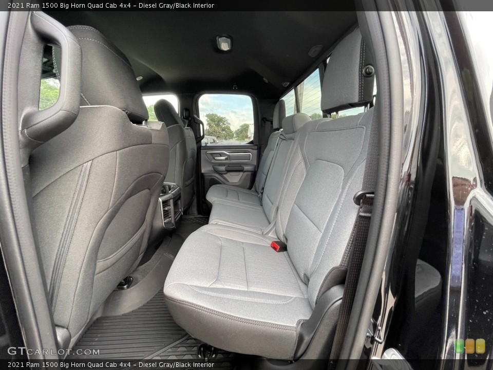 Diesel Gray/Black Interior Rear Seat for the 2021 Ram 1500 Big Horn Quad Cab 4x4 #142908617