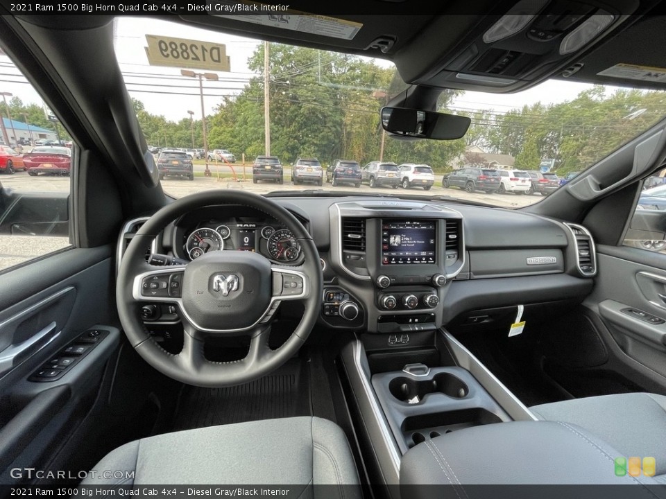 Diesel Gray/Black Interior Front Seat for the 2021 Ram 1500 Big Horn Quad Cab 4x4 #142908639