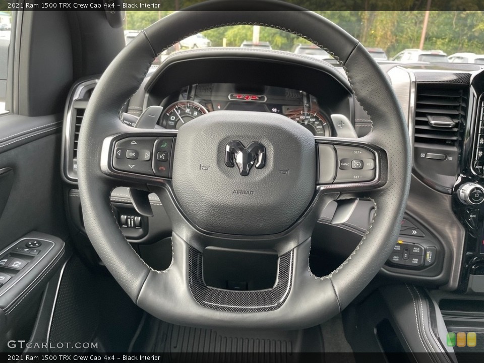 Black Interior Steering Wheel for the 2021 Ram 1500 TRX Crew Cab 4x4 #142908909