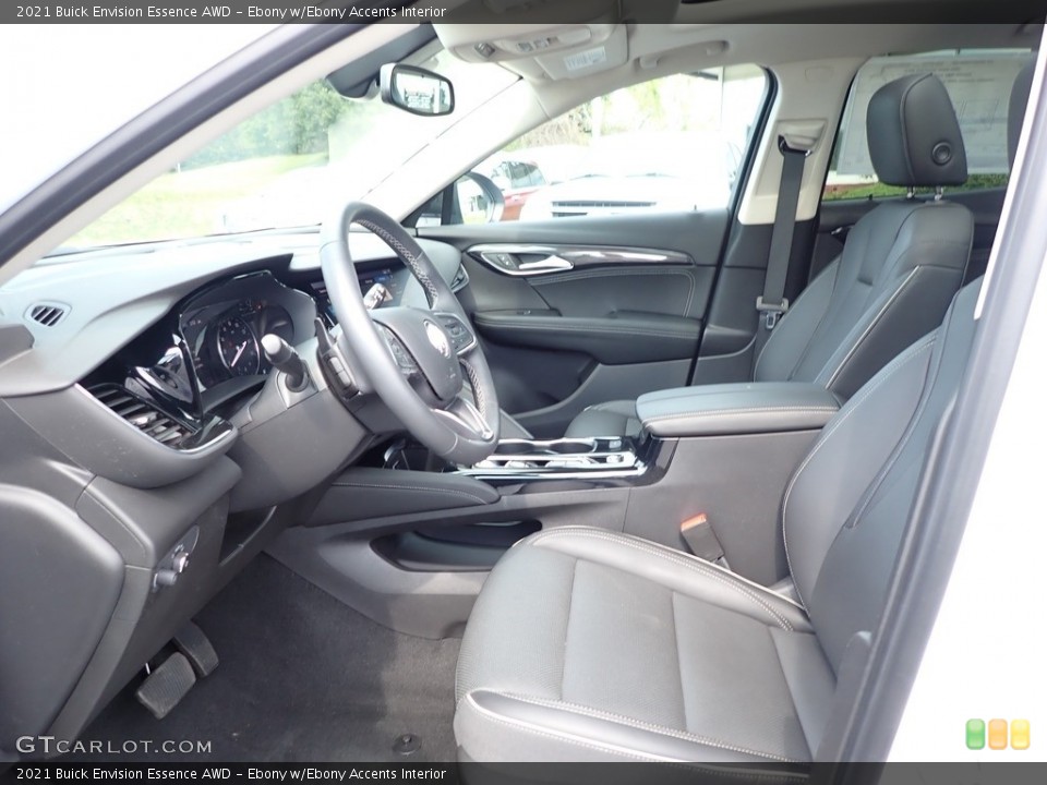 Ebony w/Ebony Accents Interior Front Seat for the 2021 Buick Envision Essence AWD #142909233