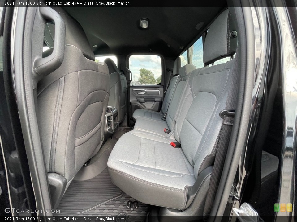 Diesel Gray/Black Interior Rear Seat for the 2021 Ram 1500 Big Horn Quad Cab 4x4 #142910919