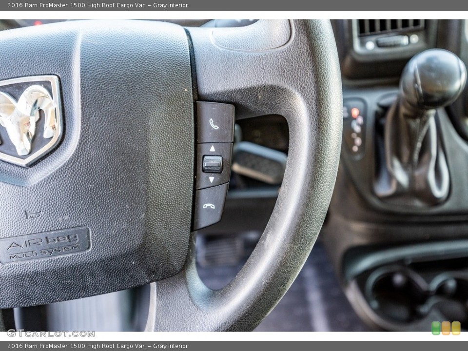 Gray Interior Steering Wheel for the 2016 Ram ProMaster 1500 High Roof Cargo Van #142911408
