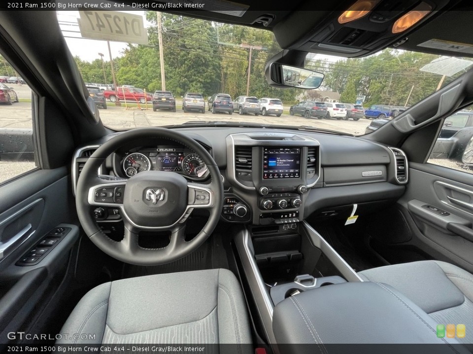 Diesel Gray/Black Interior Photo for the 2021 Ram 1500 Big Horn Crew Cab 4x4 #142912056