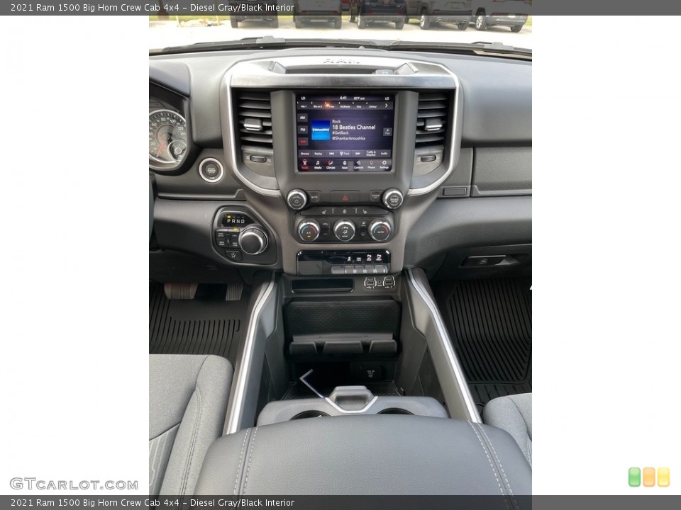 Diesel Gray/Black Interior Controls for the 2021 Ram 1500 Big Horn Crew Cab 4x4 #142912101