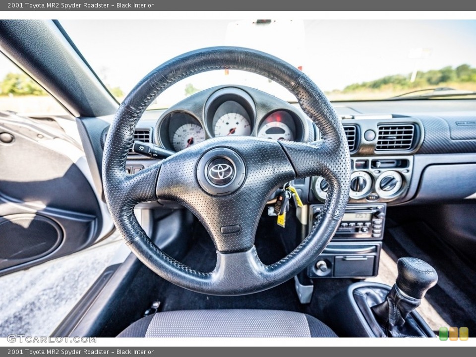Black Interior Steering Wheel for the 2001 Toyota MR2 Spyder Roadster #142912182