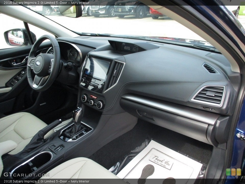 Ivory Interior Dashboard for the 2018 Subaru Impreza 2.0i Limited 5-Door #142913943