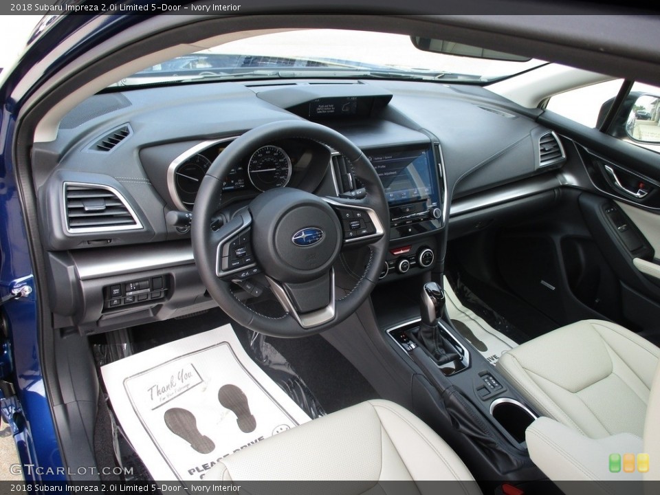 Ivory Interior Photo for the 2018 Subaru Impreza 2.0i Limited 5-Door #142914021