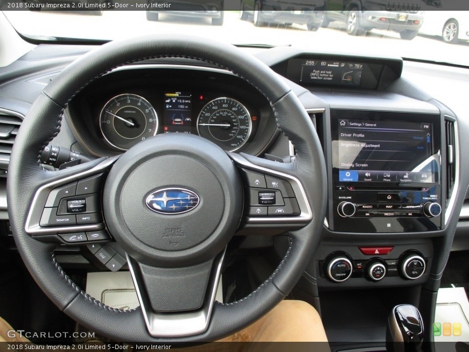 Ivory Interior Steering Wheel for the 2018 Subaru Impreza 2.0i Limited 5-Door #142914048