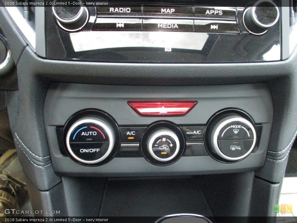 Ivory Interior Controls for the 2018 Subaru Impreza 2.0i Limited 5-Door #142914162