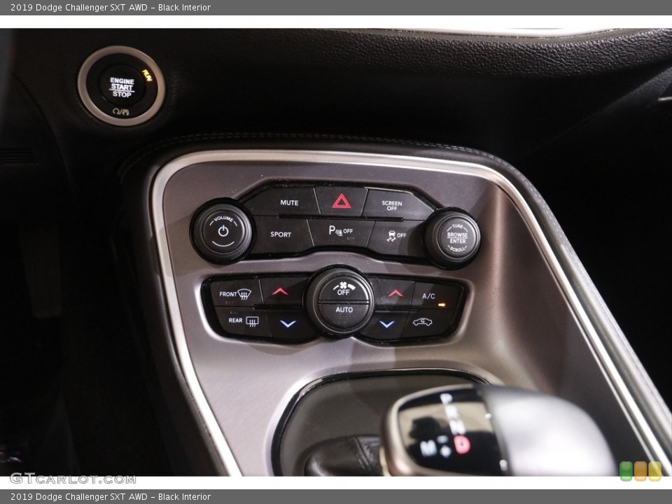 Black Interior Controls for the 2019 Dodge Challenger SXT AWD #142917391