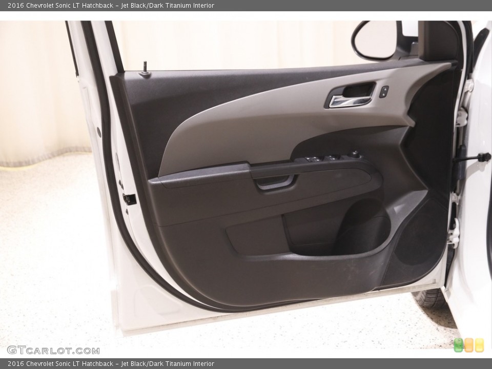 Jet Black/Dark Titanium Interior Door Panel for the 2016 Chevrolet Sonic LT Hatchback #142920130