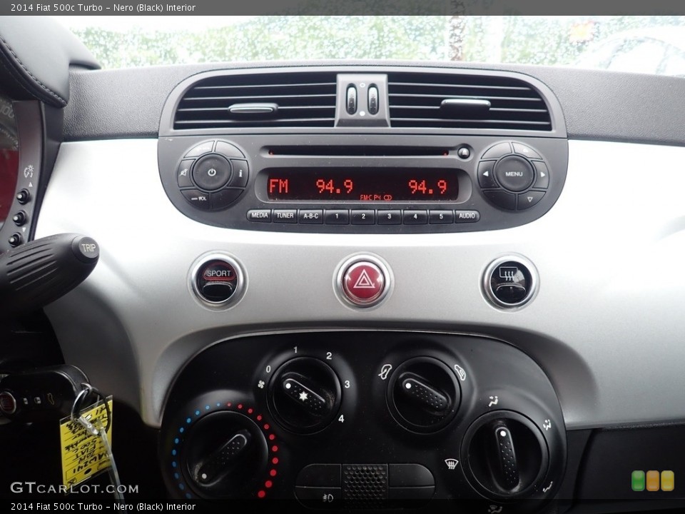 Nero (Black) Interior Controls for the 2014 Fiat 500c Turbo #142921210