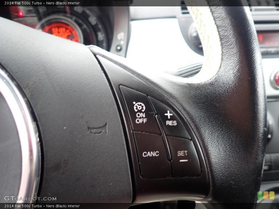 Nero (Black) Interior Steering Wheel for the 2014 Fiat 500c Turbo #142921240