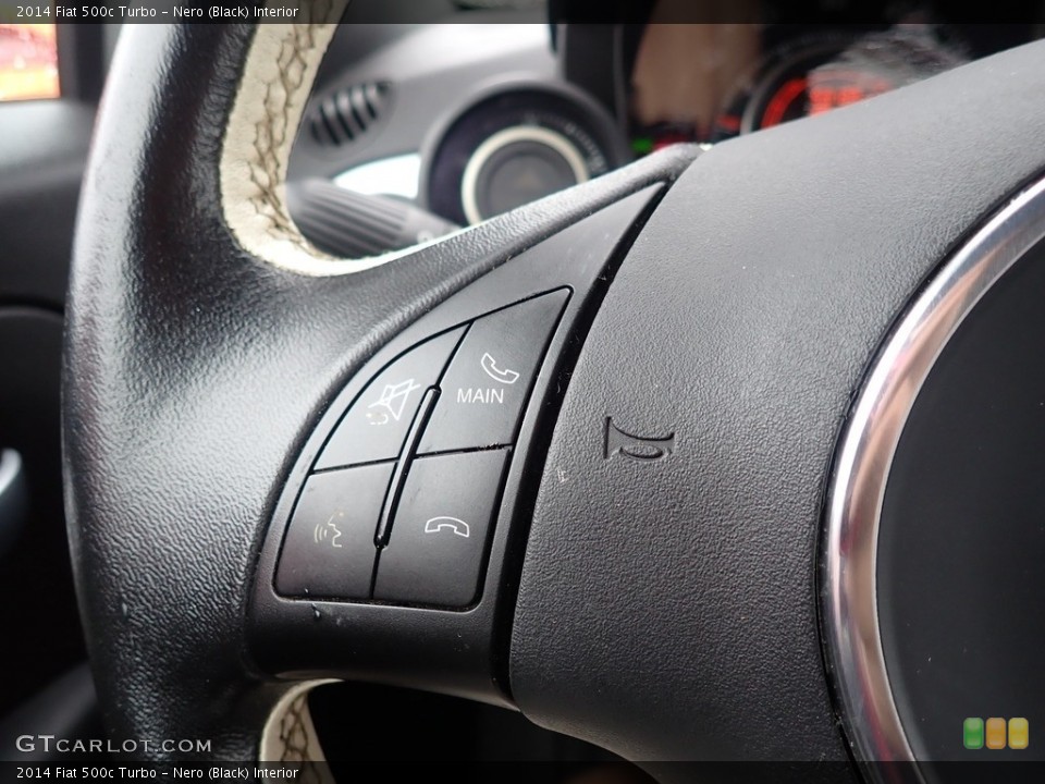 Nero (Black) Interior Steering Wheel for the 2014 Fiat 500c Turbo #142921264