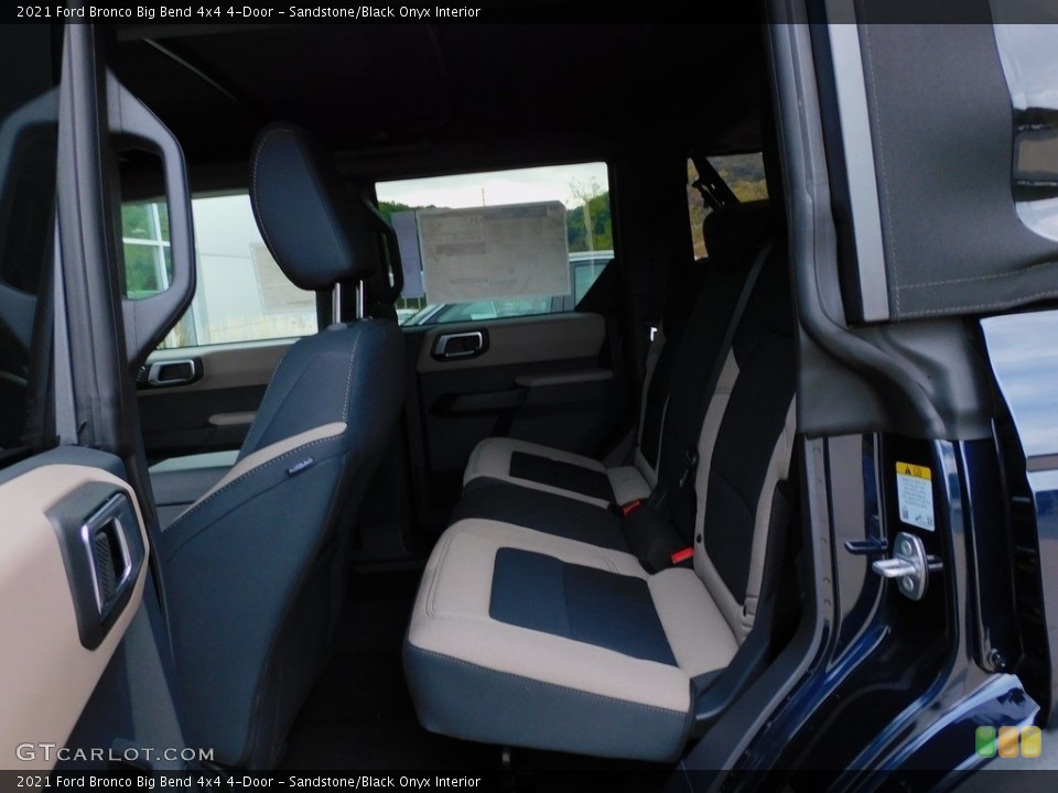 Sandstone/Black Onyx Interior Rear Seat for the 2021 Ford Bronco Big Bend 4x4 4-Door #142921537
