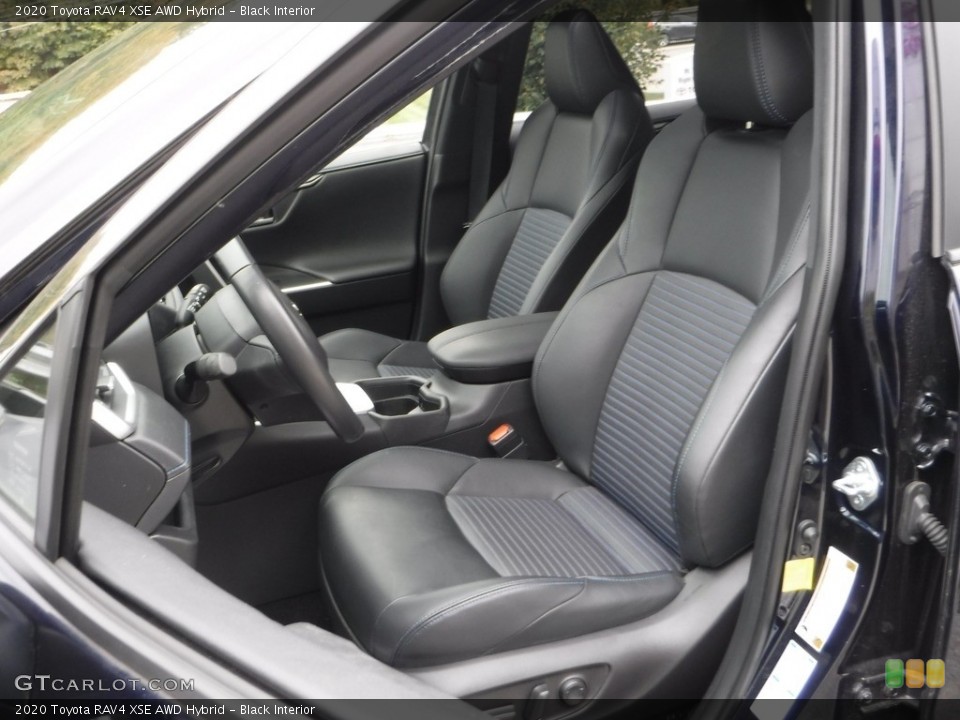 Black Interior Photo for the 2020 Toyota RAV4 XSE AWD Hybrid #142922254