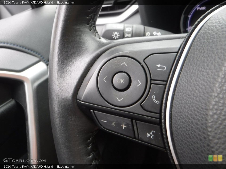 Black Interior Steering Wheel for the 2020 Toyota RAV4 XSE AWD Hybrid #142922416