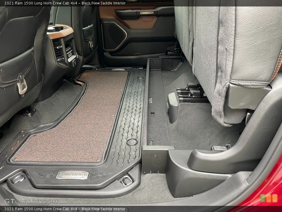 Black/New Saddle Interior Rear Seat for the 2021 Ram 1500 Long Horn Crew Cab 4x4 #142922476