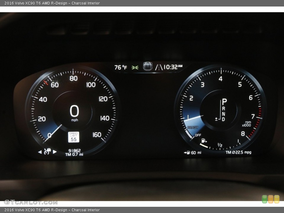 Charcoal Interior Gauges for the 2016 Volvo XC90 T6 AWD R-Design #142922755